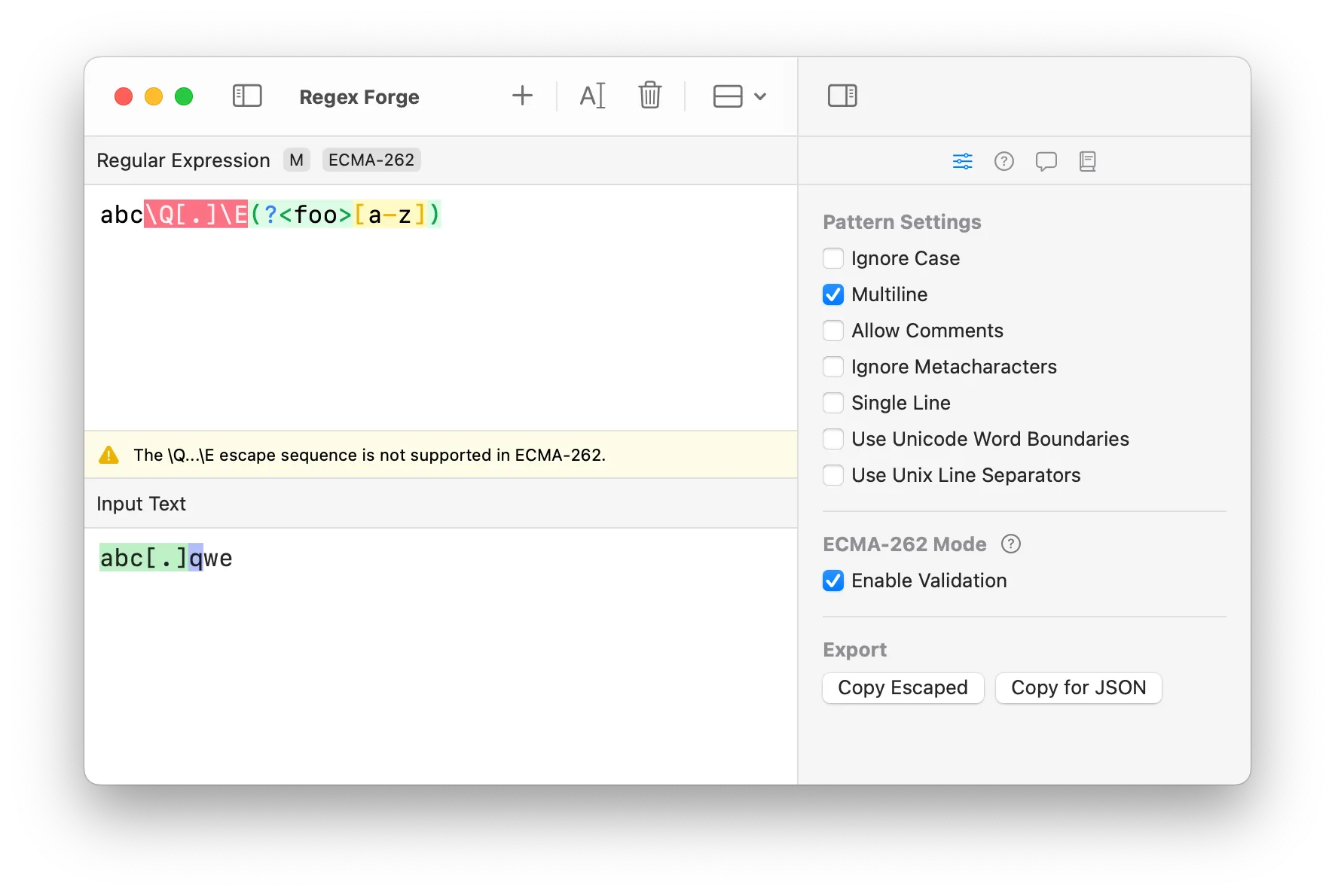Regex Forge 1.3.0 Update