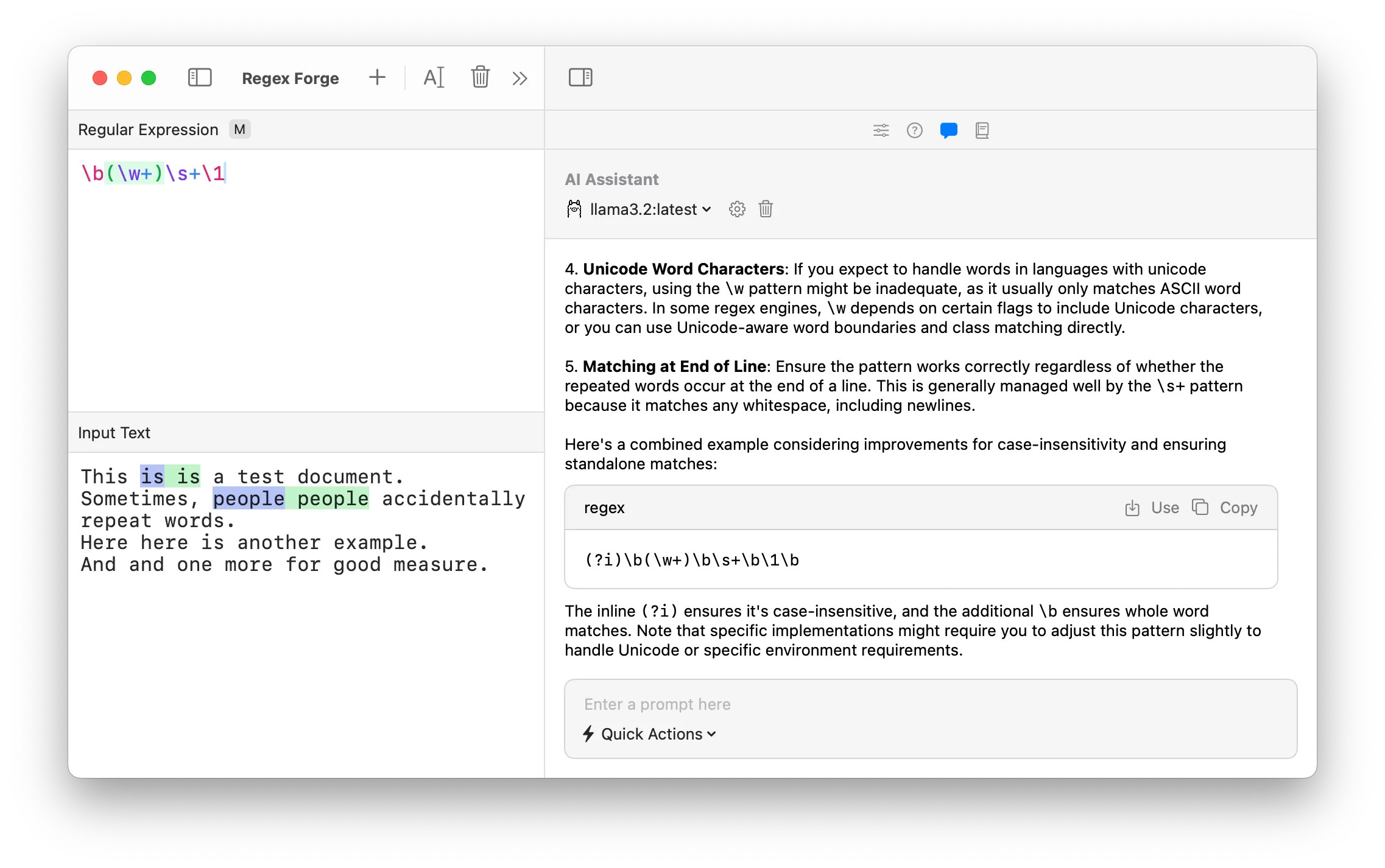 Regex Forge 1.5.0 Update
