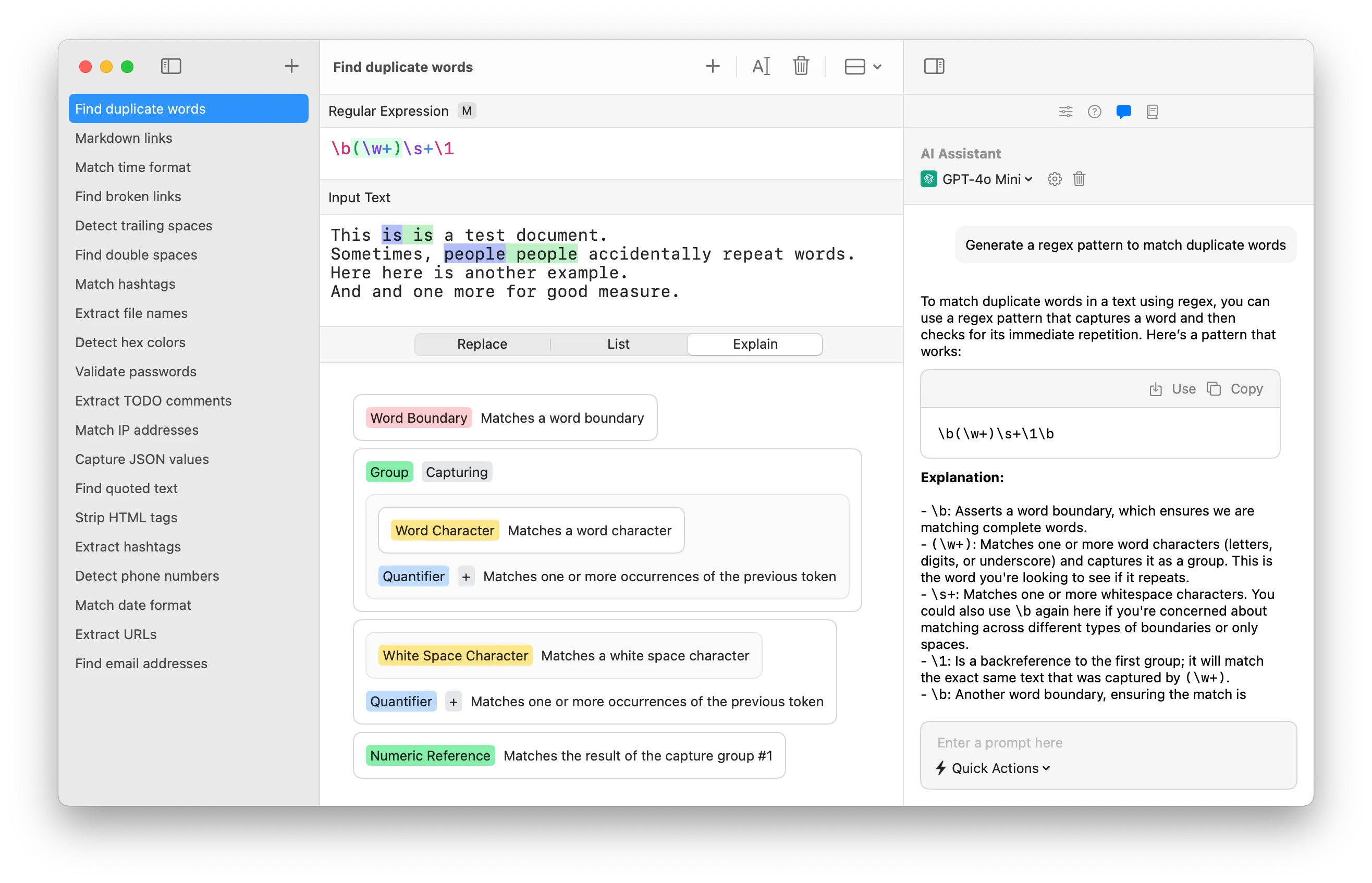 Regex Forge Screenshot